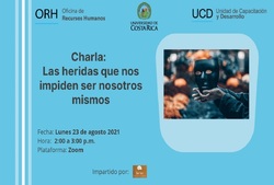 Charla: Las heridas que nos impiden ser nosotros mismos
