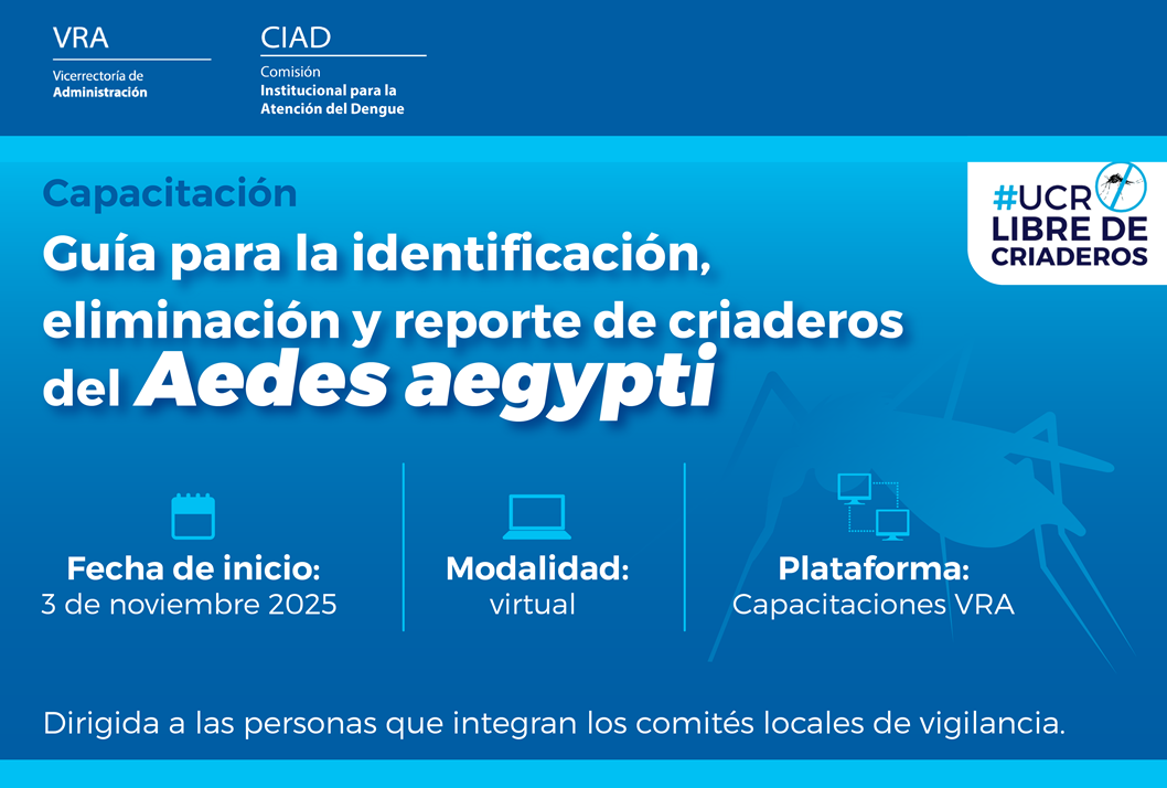 Capacitación virtual: “Guía para la identificación, eliminación y reporte de criaderos de Aedes aegypti”